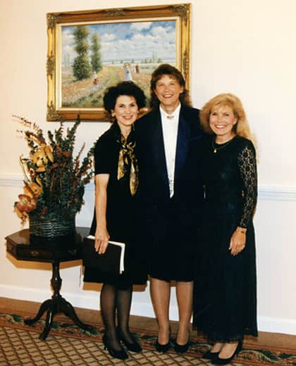 ladies holding Bible