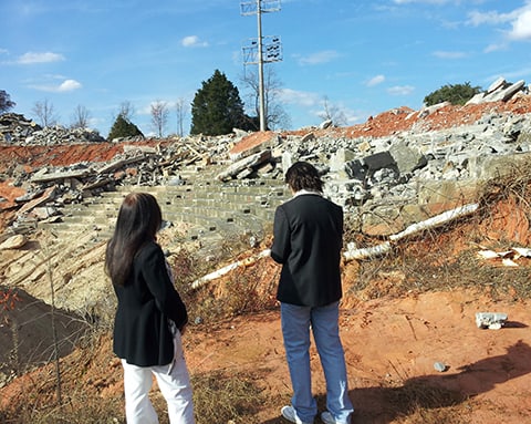 amphitheatre dozed