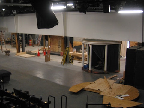 stage under renovation
