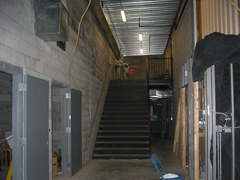 enclosed stairwell