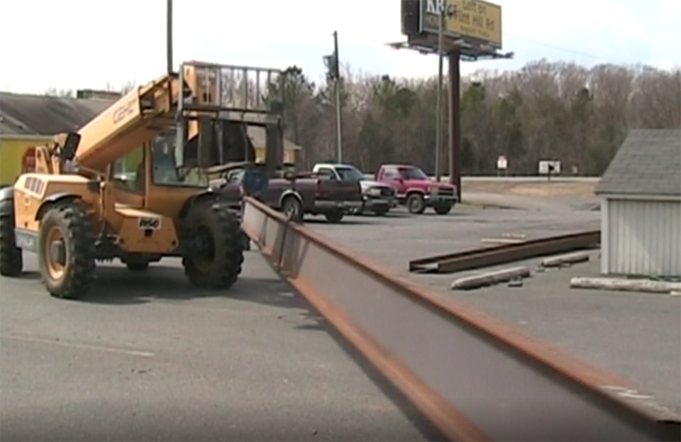 huge steel beam