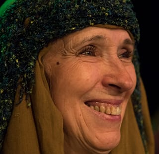 woman smiling