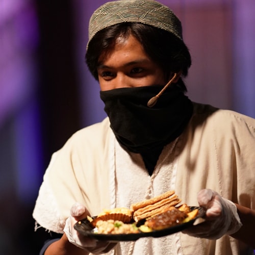boy serving