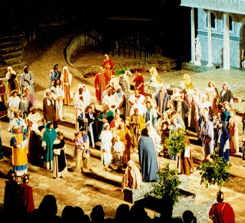 Jesus healing scene